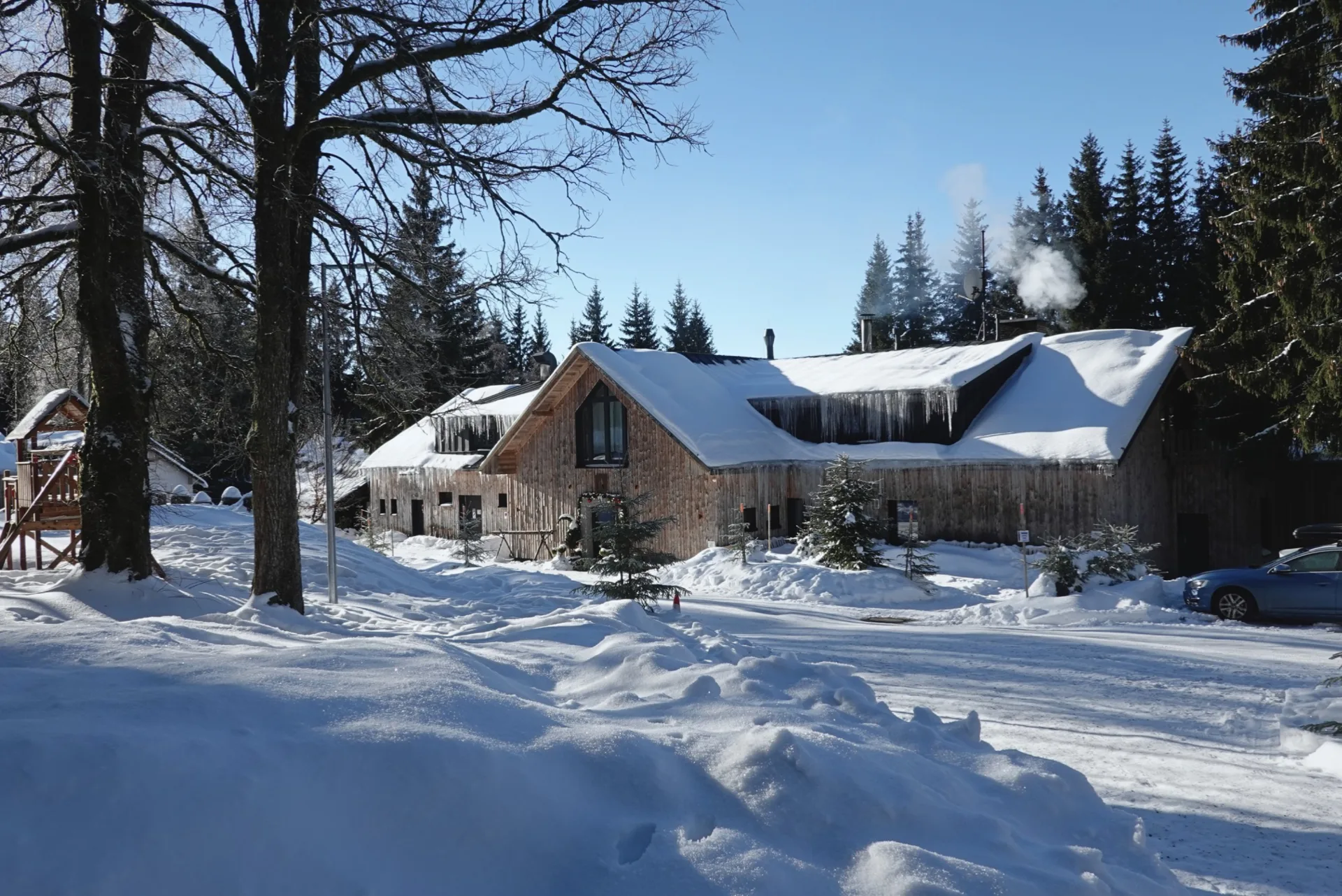 Zasněžený resort Montanie
